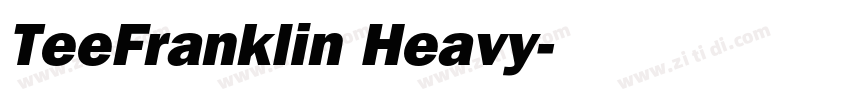 TeeFranklin Heavy字体转换